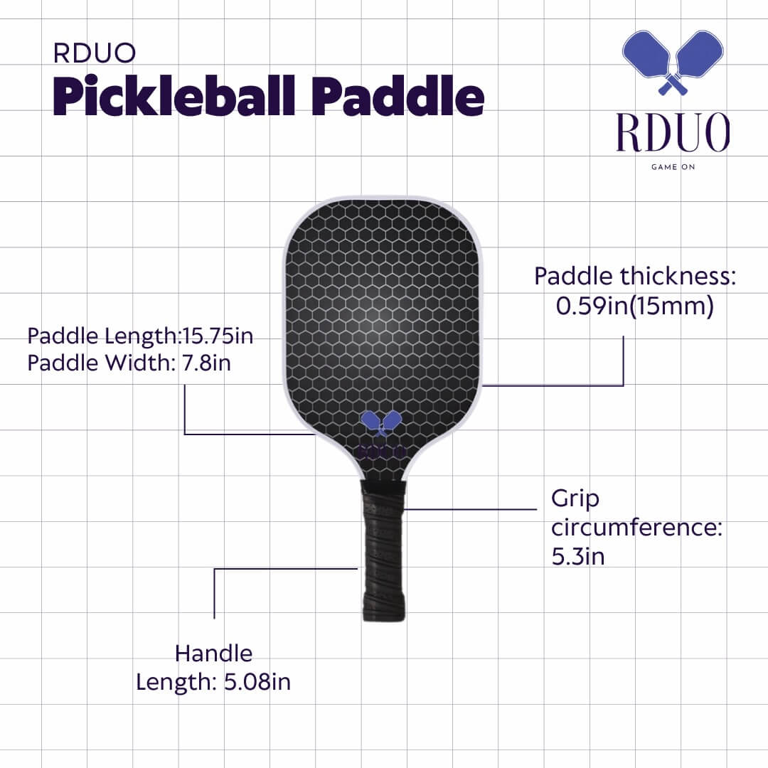 Fiberglass Pickleball Paddle | Lightweight & Durable | RDUO Sport