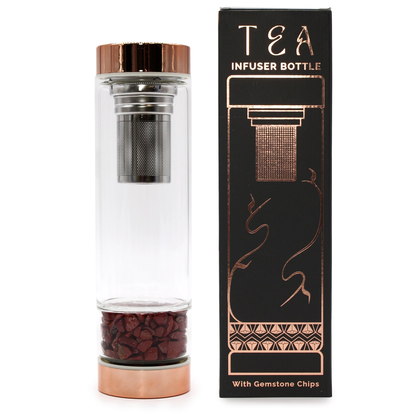 Aura Brew – Crystal Infused Tea Infuser Bottle
